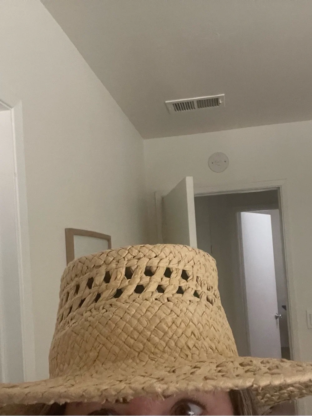 Universal thread target Woven Straw Sun Hat - Natural